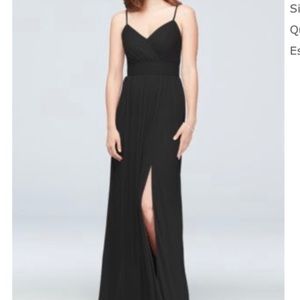 Black David’s Bridal Formal Bridesmaid Prom Dress